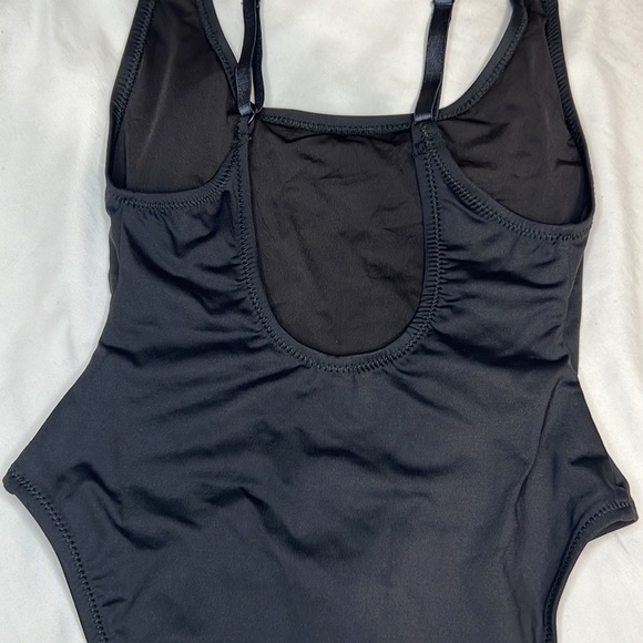 Skims Signature Swim Scoop Neck One Piece Swimsuit Onyx Black Size Small - Picture 7 of 10